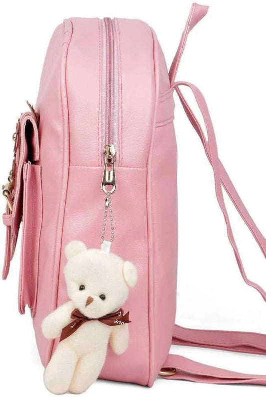 Leather 3 Pcs Backpack Set