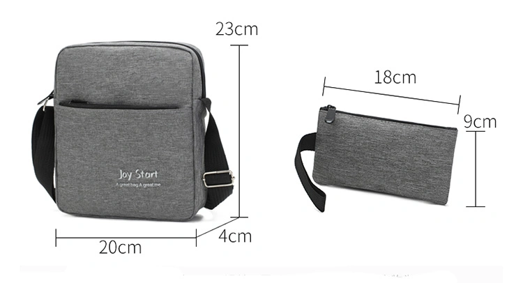 2 PCs - Premium Quality Trendy chest sling set bag for men & women's