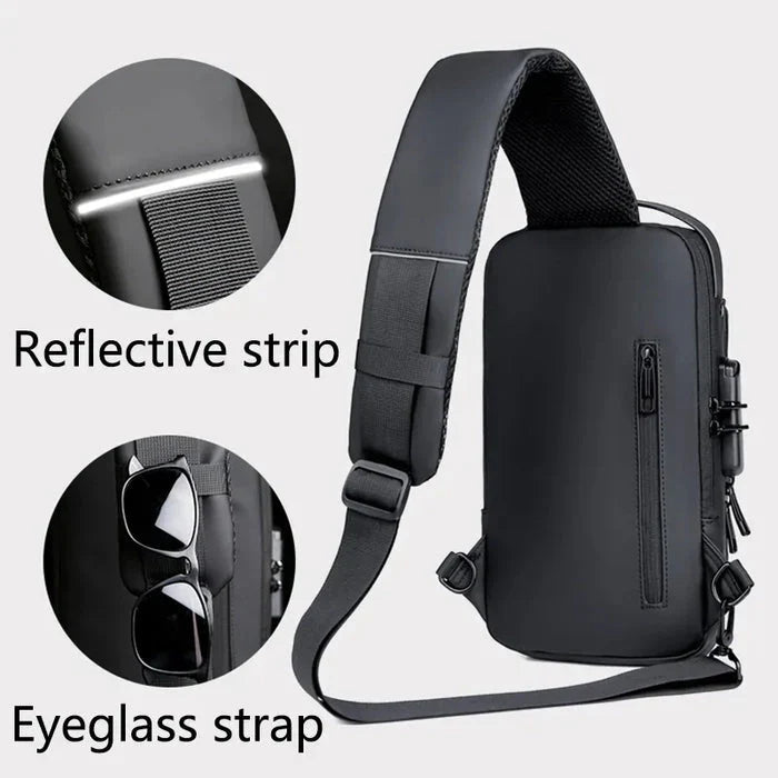 Anti-Theft Crossbody Sling Backpack