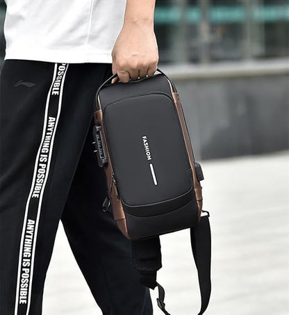 Anti-Theft Crossbody Sling Backpack