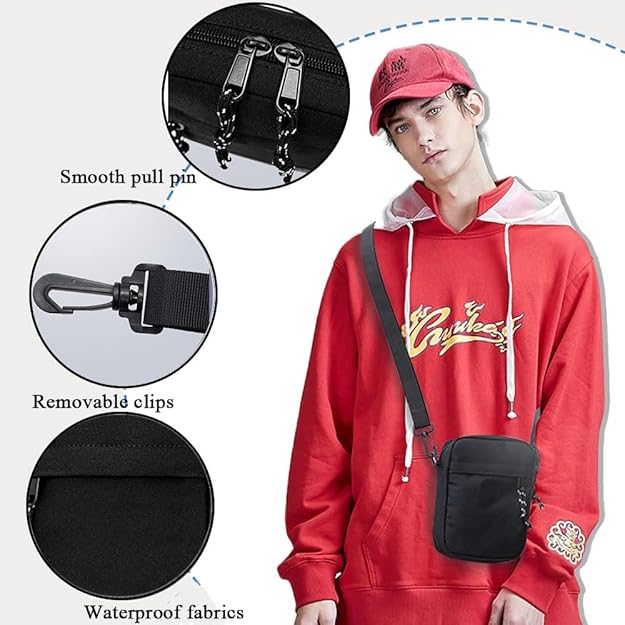 Waterproof Crossbody Sling Bag + Free Pouch