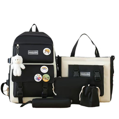5 Pieces Backpack Set For Girls