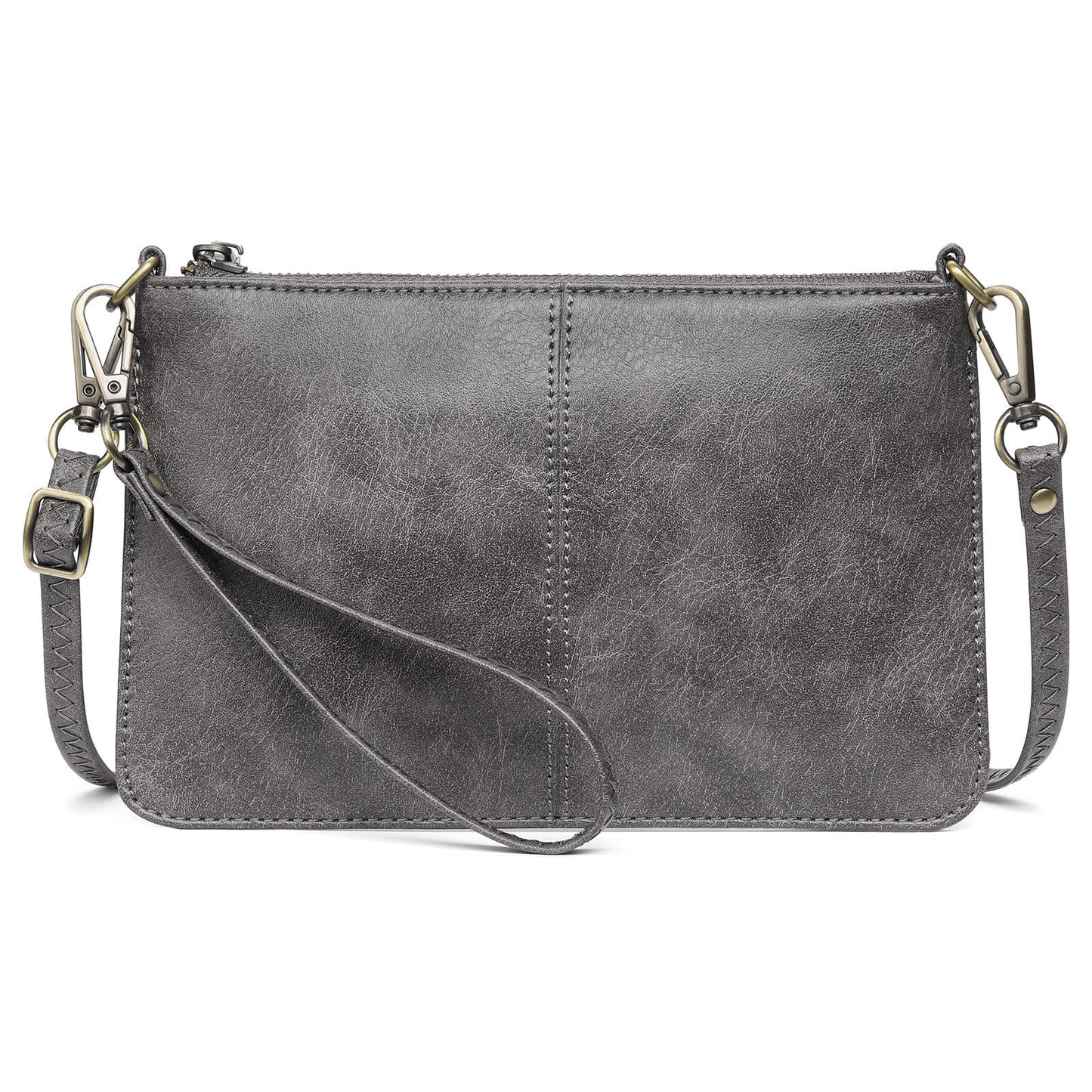 Leather Wristlet Crossbody Wallet Purse