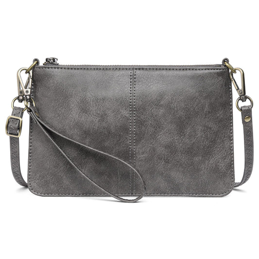 Leather Wristlet Crossbody Wallet Purse
