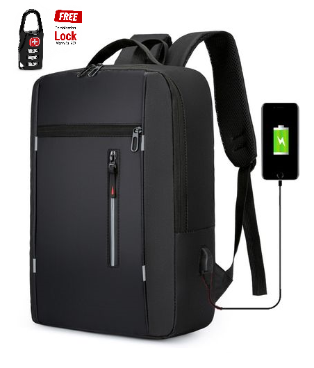 Premium Quality Sleek Classic Backpack For Boys - FREE NUMBER LOCK FOR SAFETY