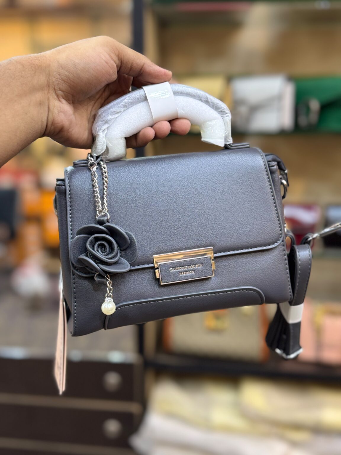 Imported Leather Hand Bag Clutch