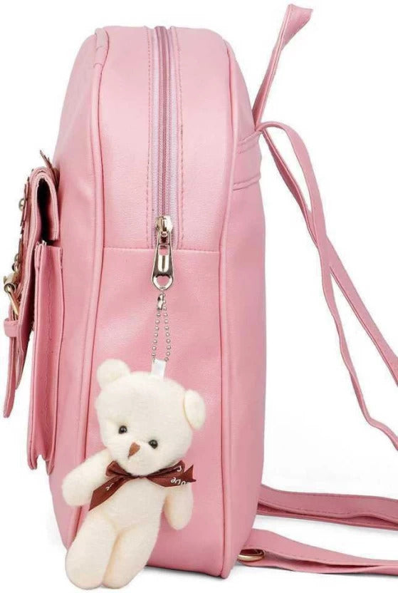 Leather 3 Pcs Backpack Set