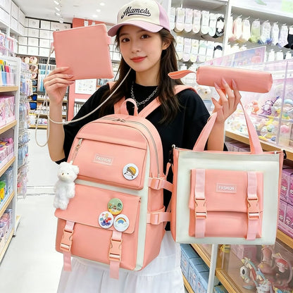 5 Pieces Backpack Set For Girls