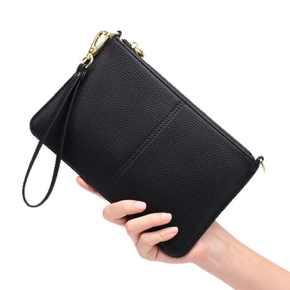 Leather Wristlet Crossbody Wallet Purse