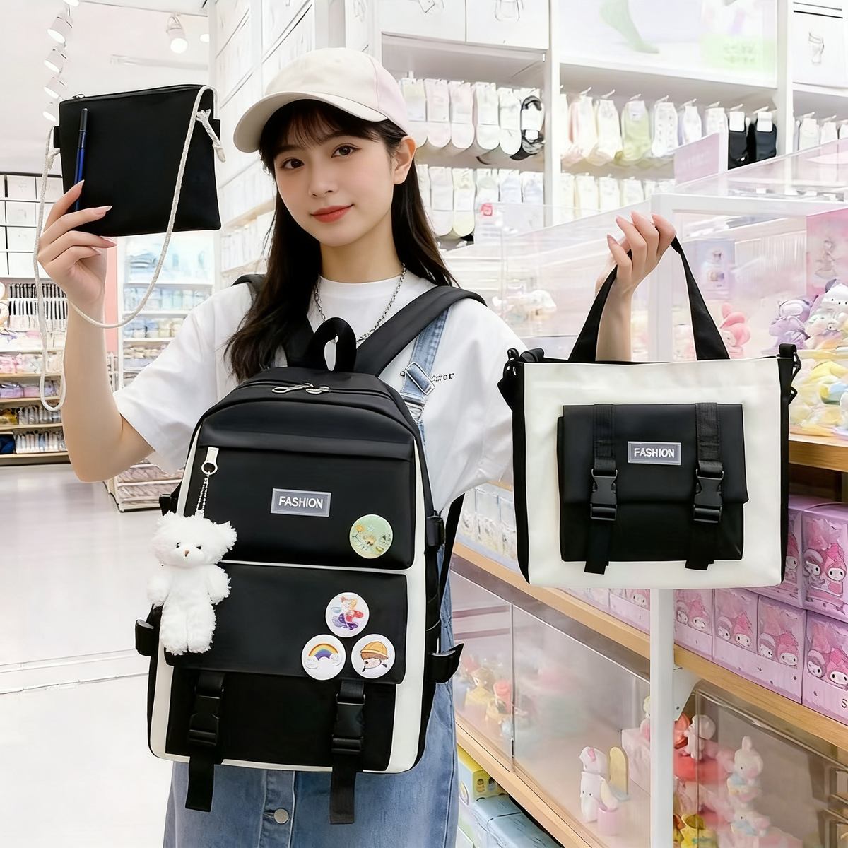 5 Pieces Backpack Set For Girls