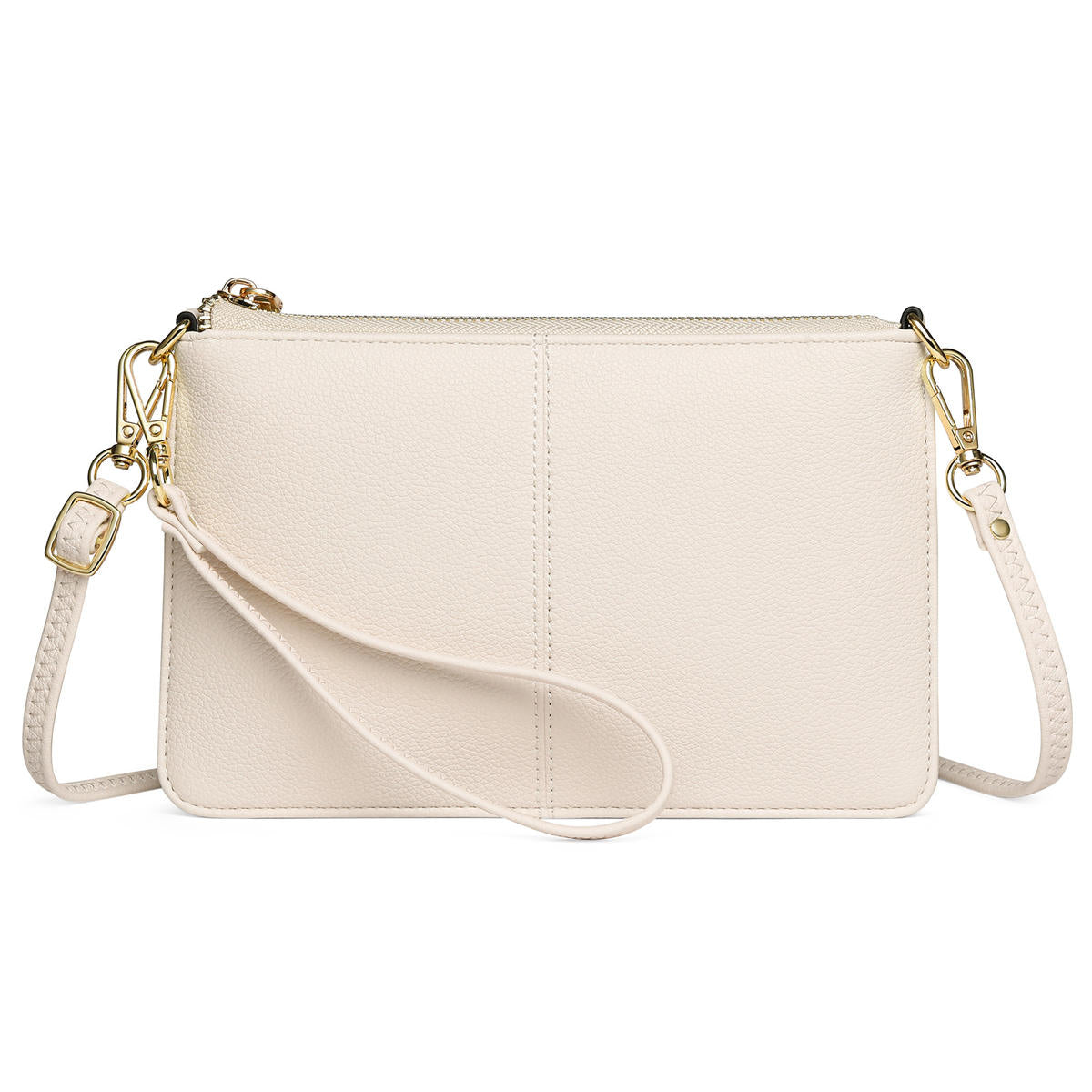 Leather Wristlet Crossbody Wallet Purse